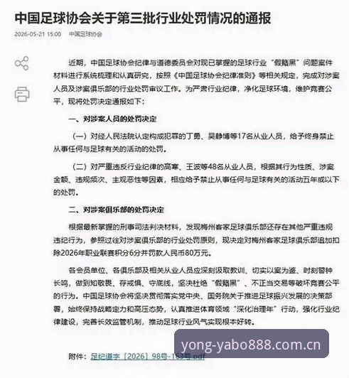 3大看点解析足协第三批禁足名单：65人受罚背后的行业震动与体育平台新观察